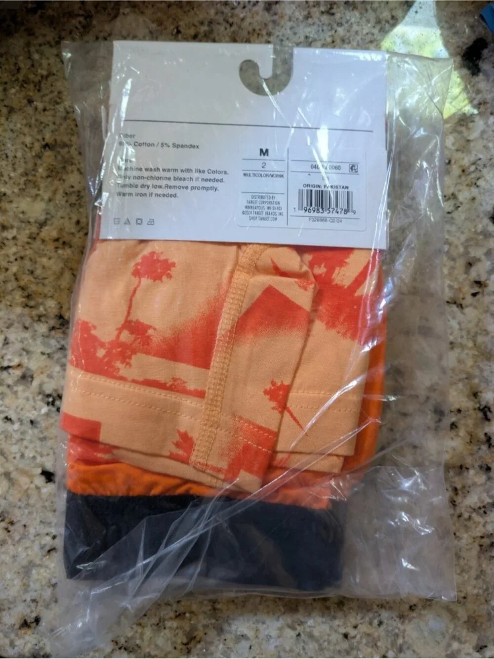 Original Use Men's Beach Boxer Briefs 2pk Medium Orange Underwear Target New
